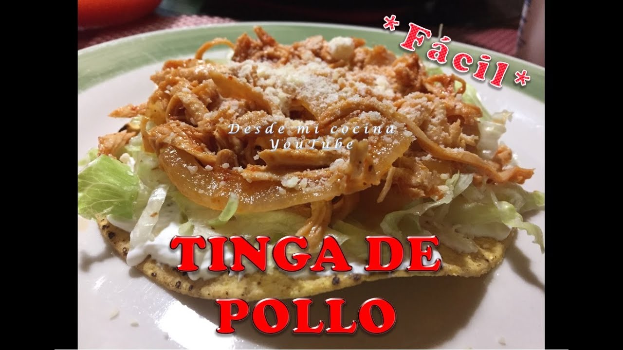 Tinga de Pollo Facil / Chicken Tinga / Easy to do