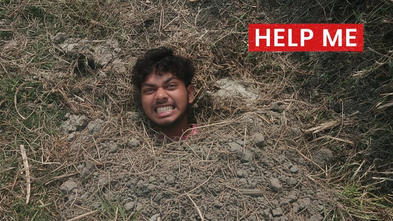 মাটির নিচে থাকলাম | Stayed Under the Ground Scary Challenge #viral 