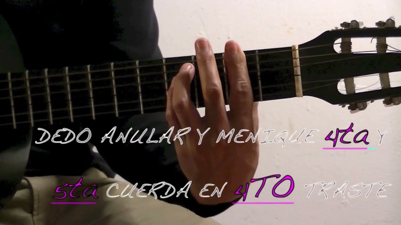 tutorial de guitarra. c&oacute;mo tocar el circulo de La mayor