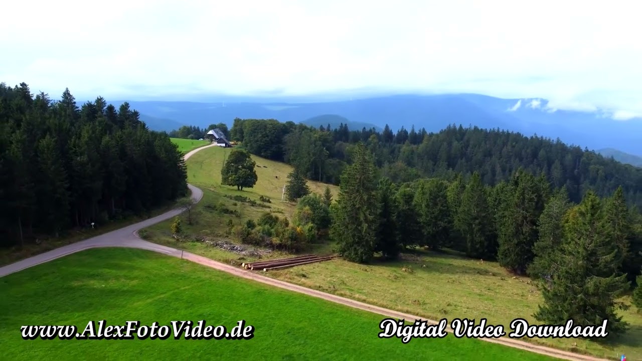 Digital video download for sale, Black Forest, Germany, Aerial Drone videos