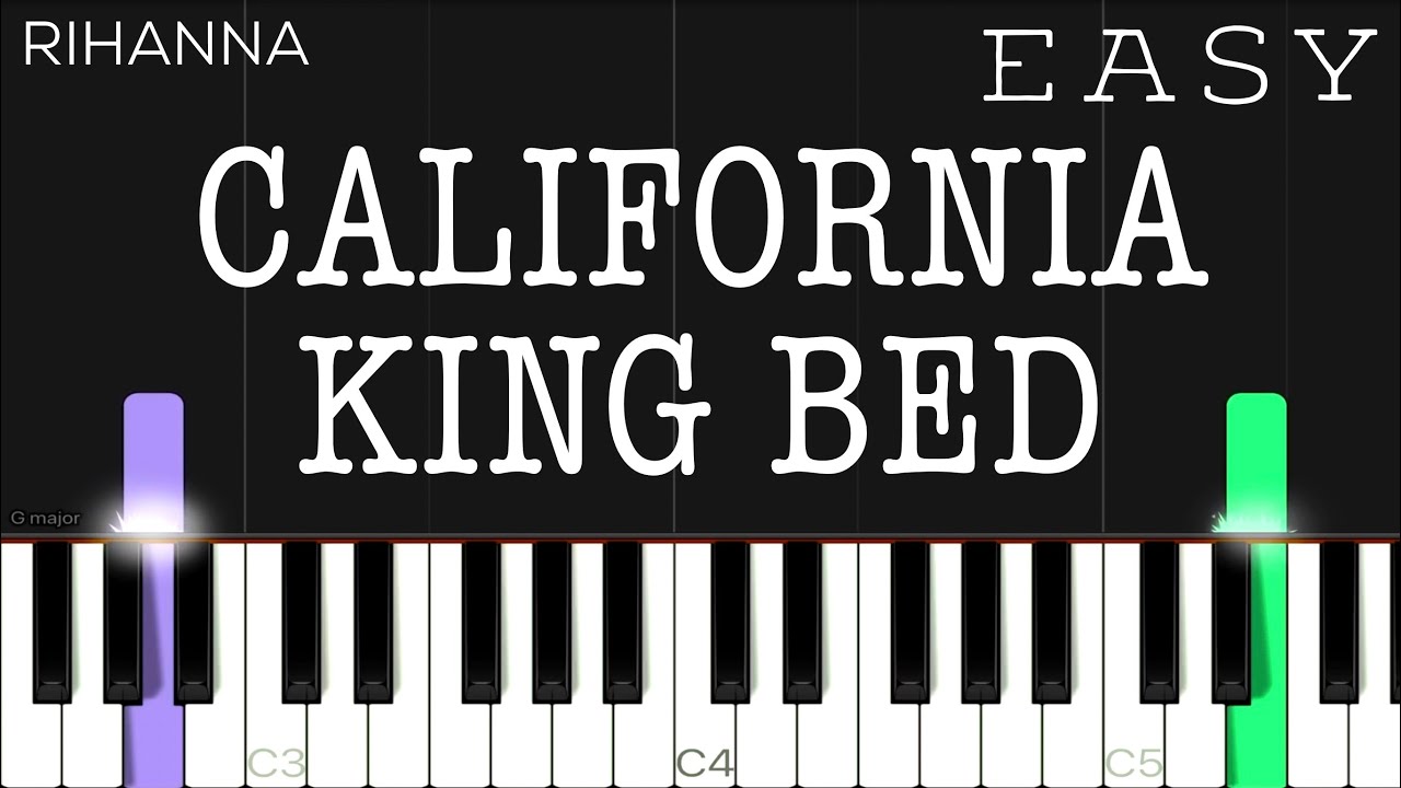 Rihanna - California King Bed | EASY Piano Tutorial