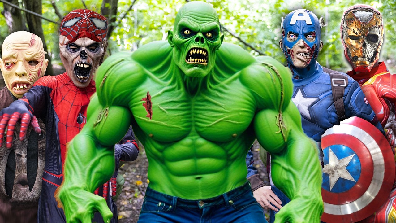 Zombie Hulk VS Avengers - Squid Game!