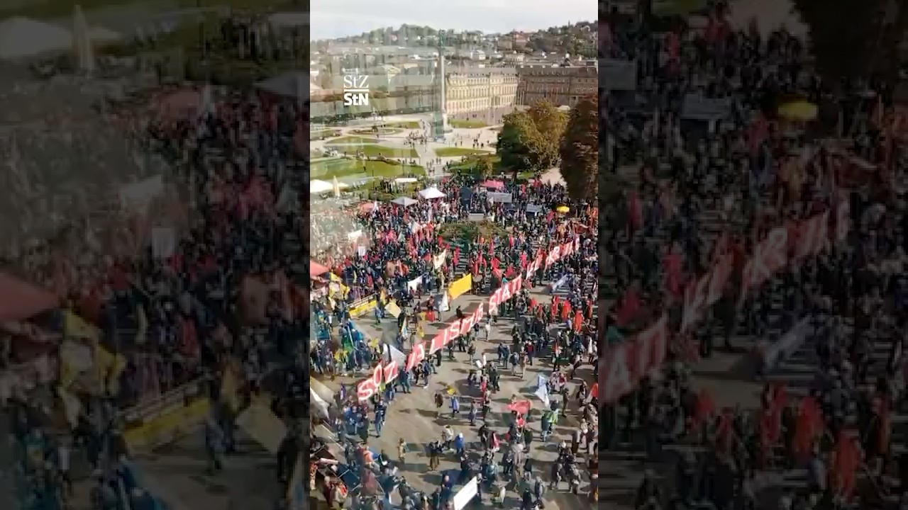 Tausende bei Friedensdemonstration in Stuttgart