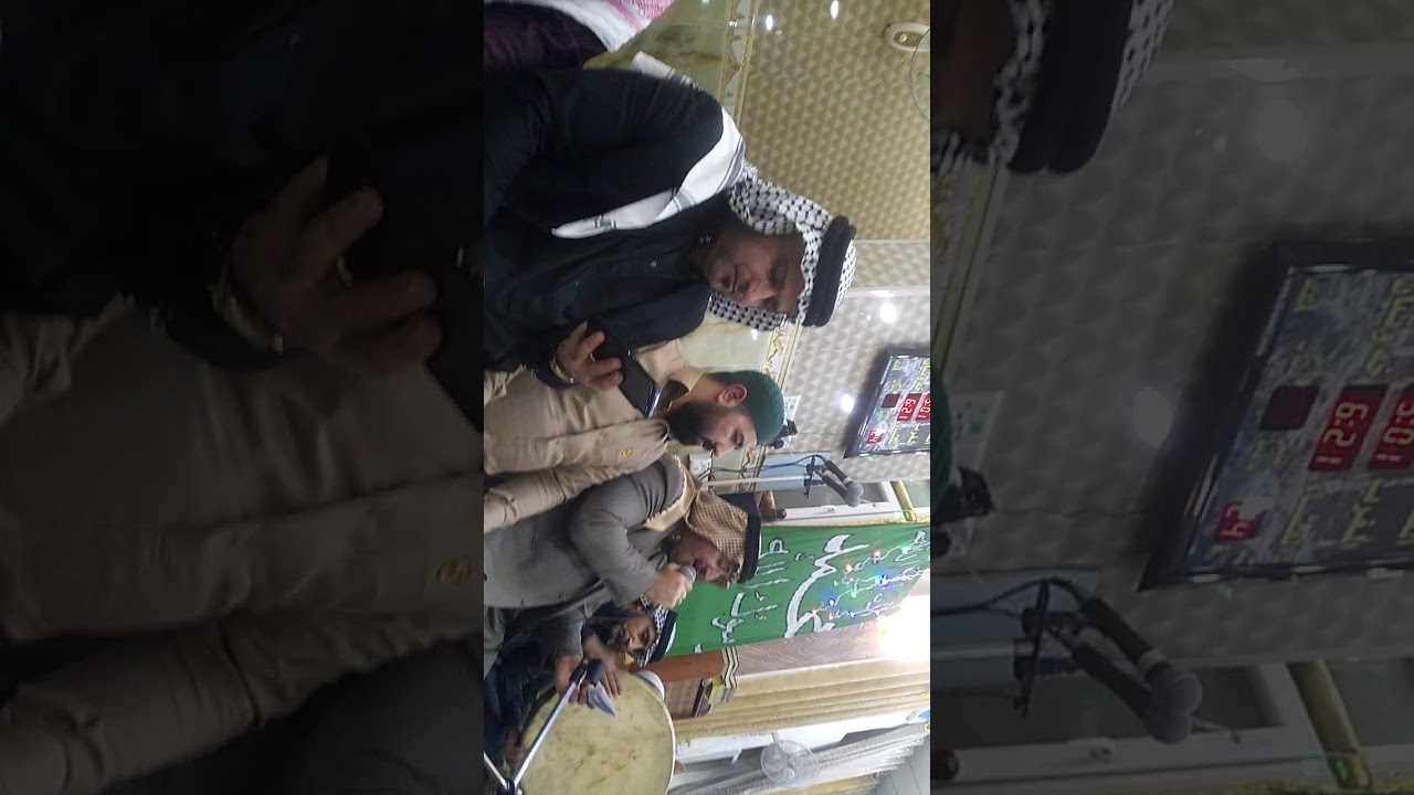 بكاء السيد احمد السيد حميد المحدد والشيخ رشيد  على قصيدة الناقة..في جامع البو شامان 2019/11/22