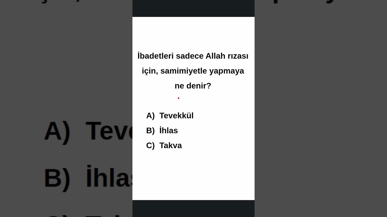 Bu Terimi Hatırlıyor Musun? 🤲