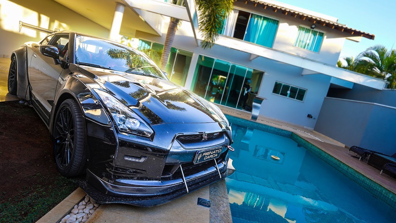 FUI PARA CASA DO LAGO COM MEU NISSAN GTR