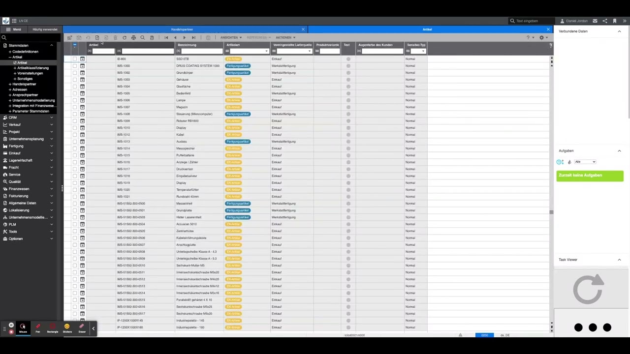 Creating Master Data & Purchase Order in Infor LN