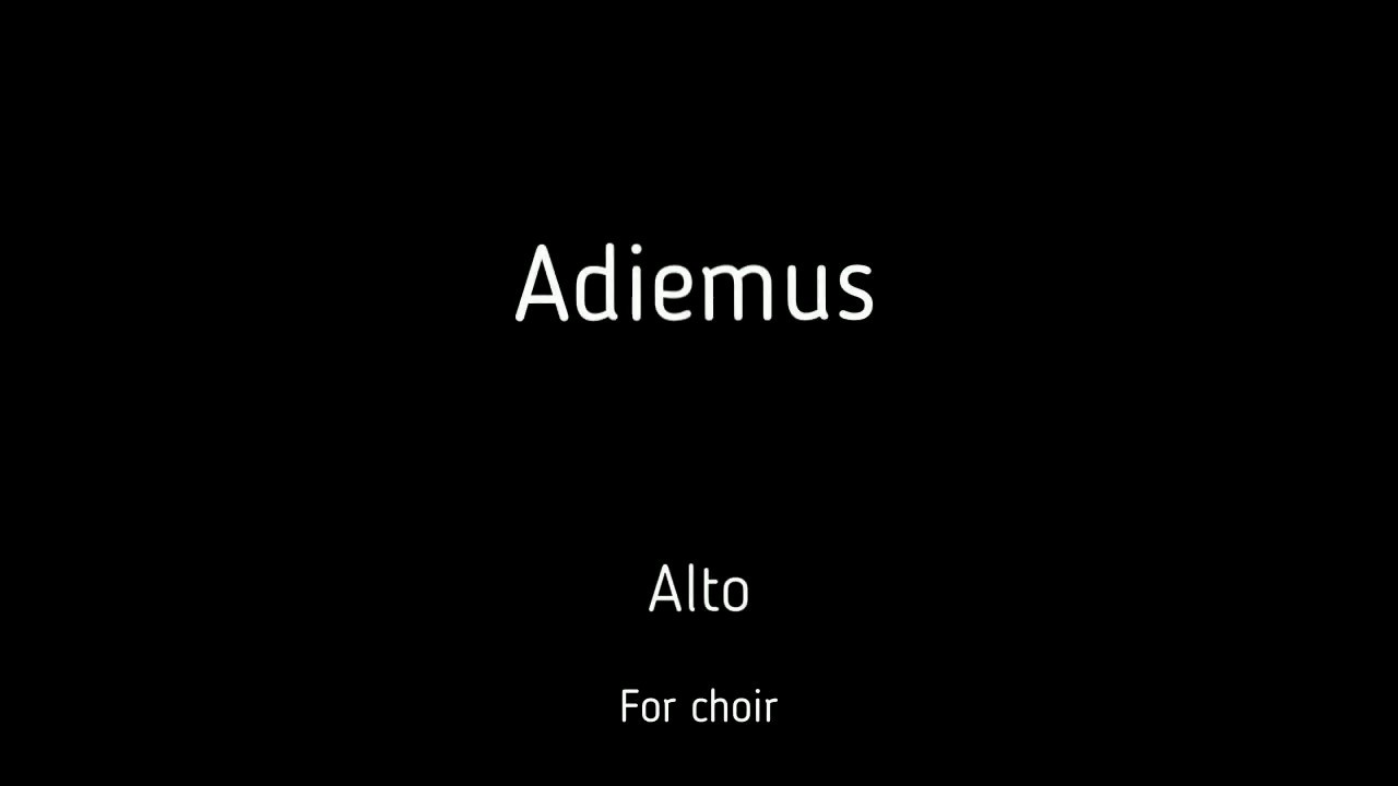Choir/chór K. Jenkins - Adiemus - Alto + score