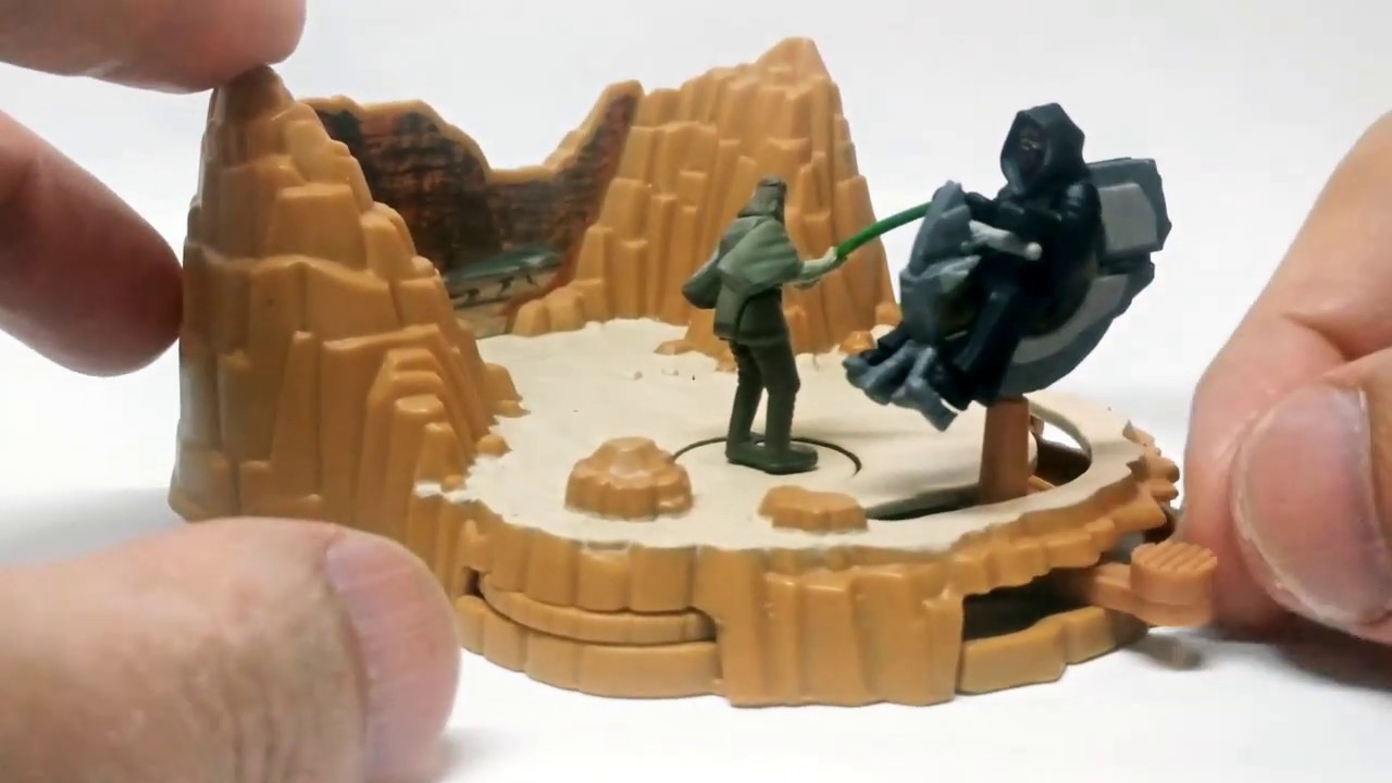 Star Wars vintage toy - Qui-Gon vs Darth Maul [Stop motion]