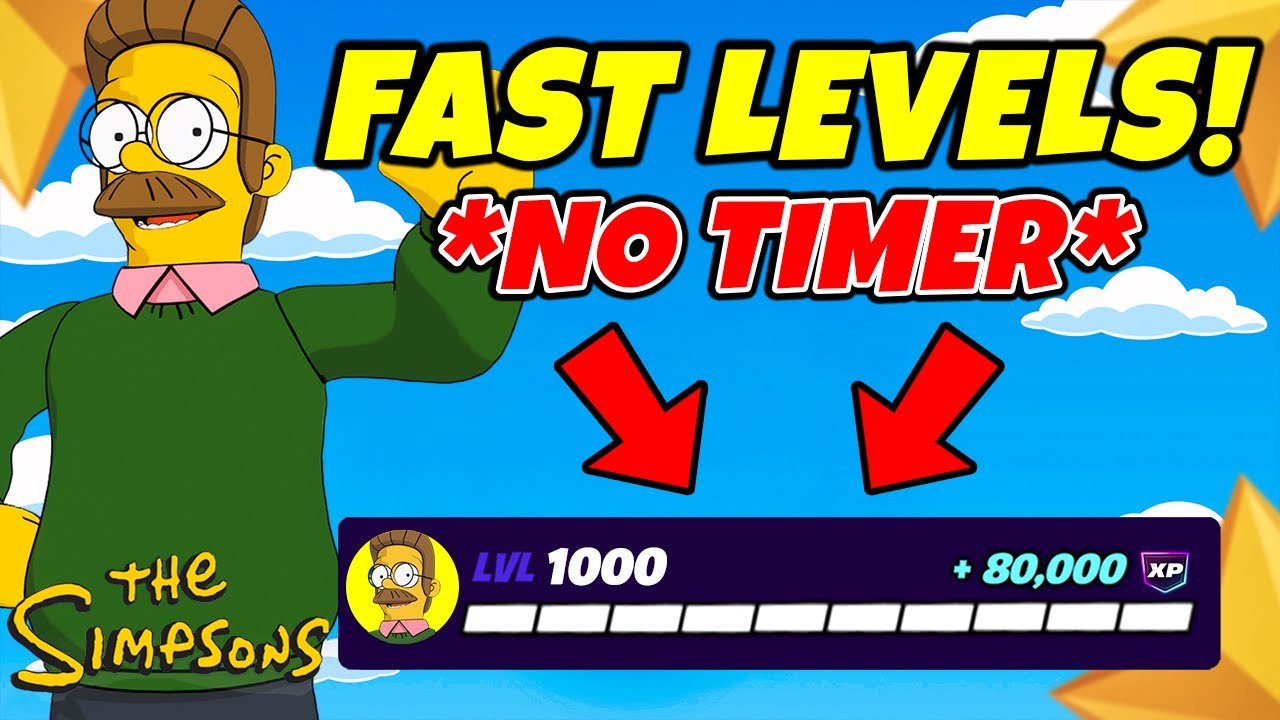 NO TIMER Fortnite XP MAP to LEVEL UP FAST in CHAPTER 6 SIMPSONS MINI SEASON 2! (Earn XP)