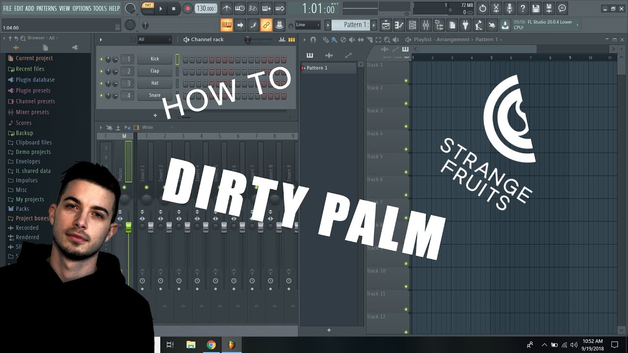 How to make a DIRTY PALM STYLE Track in less than 10 MINUTES (Strange Fruits Style) + FREE FLP