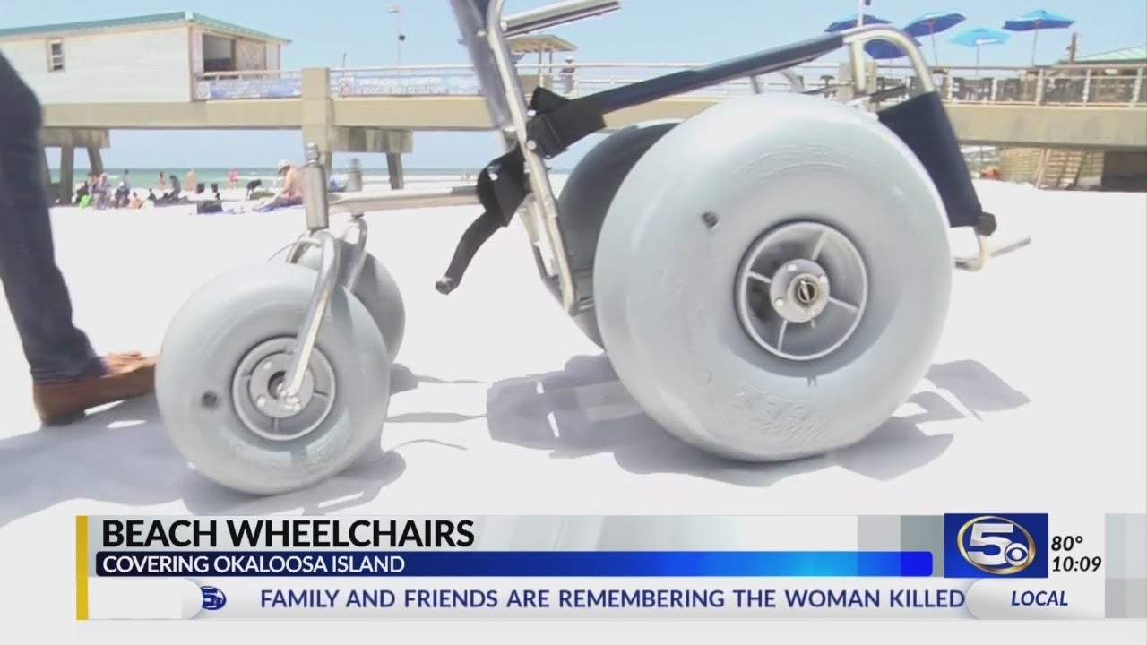 Beaches add wheelchairs for the physically disabled