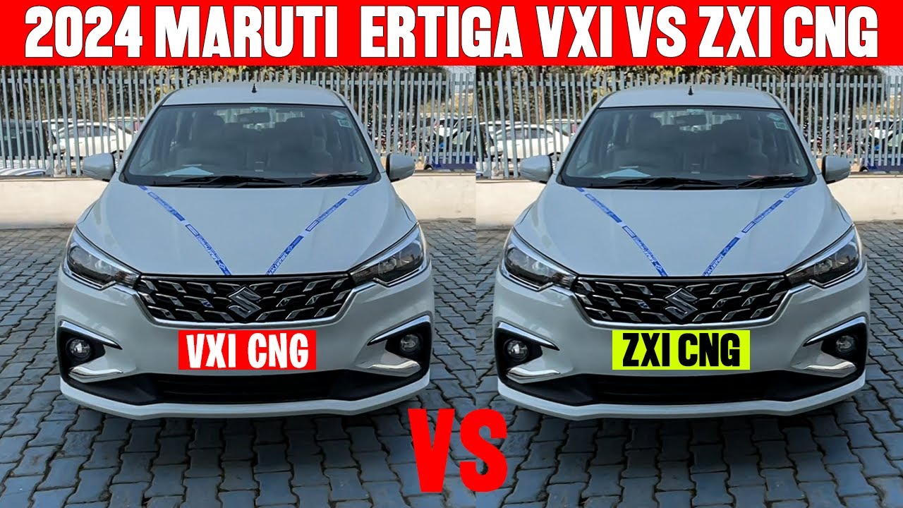 MARUTI ERTIGA VXI CNG vs ZXI CNG✅COMPARISON PRICE & FEATURES!Helps You in choosing