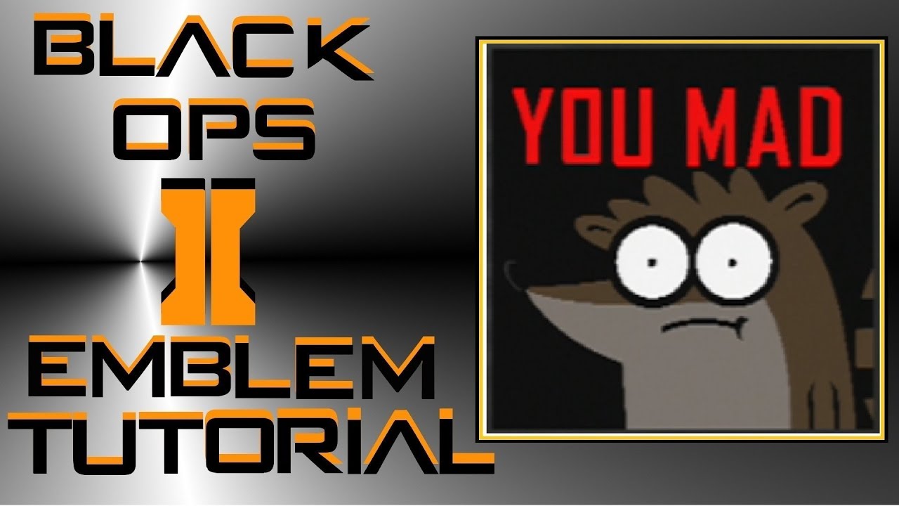 Call of Duty Black Ops 2 : Regular Show Rigby Emblem Tutorial