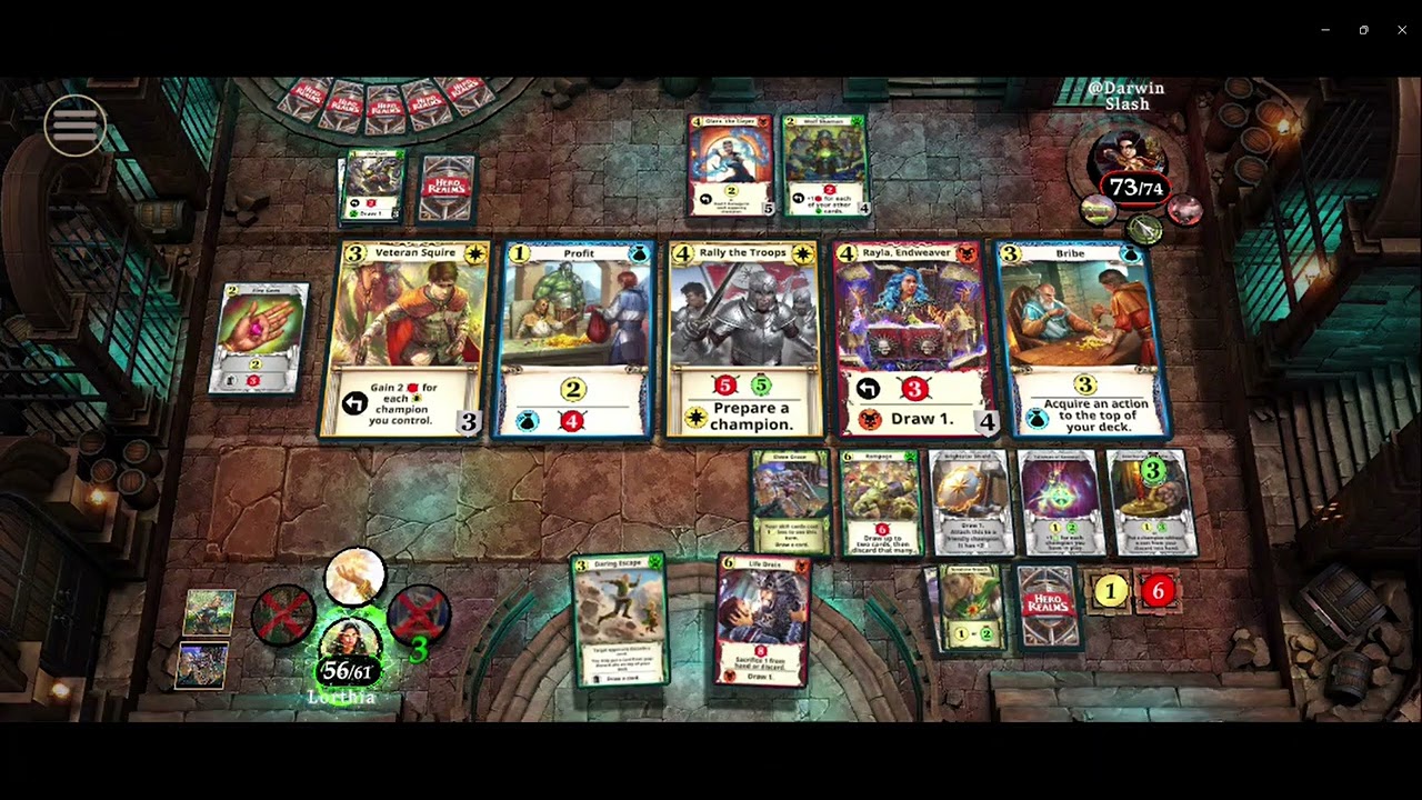 Hero Realms: Elf cleric vs Ranger (With my comments)