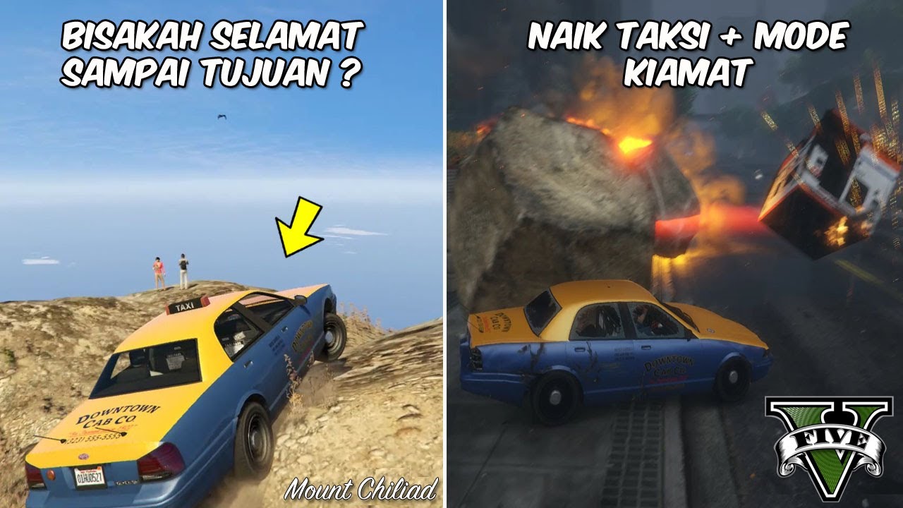 NAIK TAKSI DI GUNUNG TERTINGGI, JADI SOPIR TAXI NORTH YANKTON, DLL| GTA 5 PERTANYAAN KALIAN - PART13