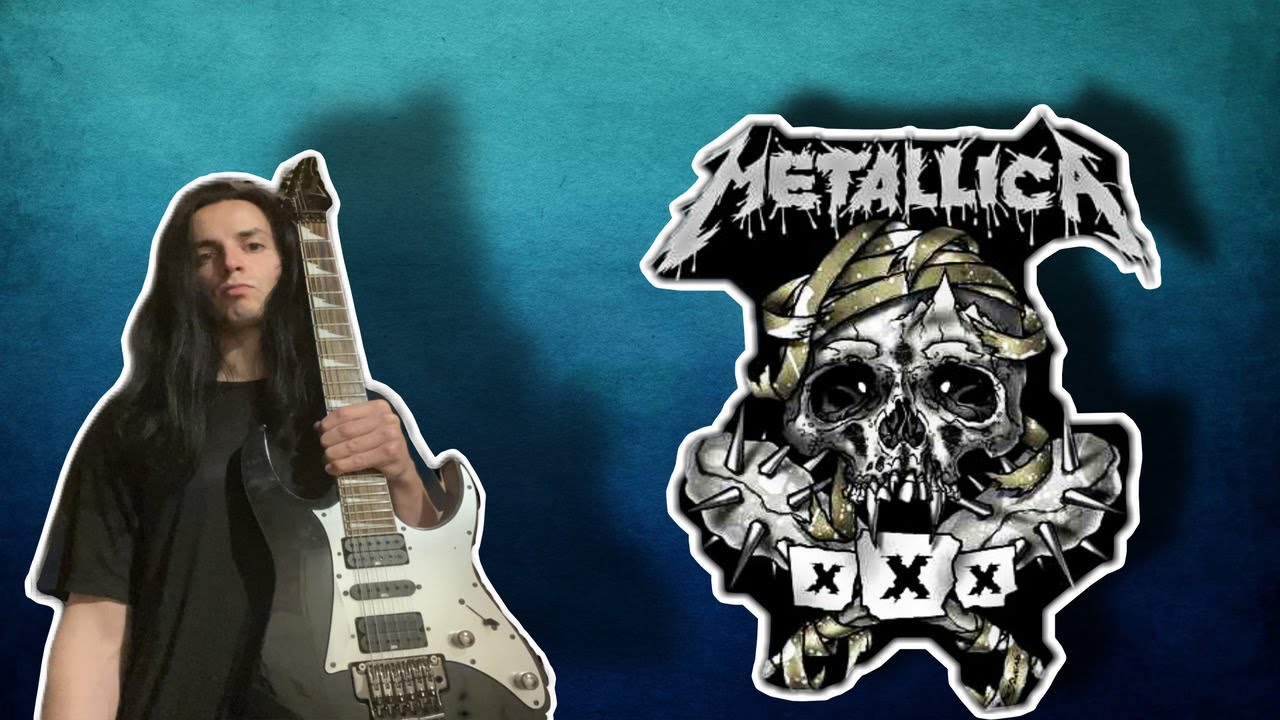 Metallica - Enter sandman TABS ON SCREEN with solo