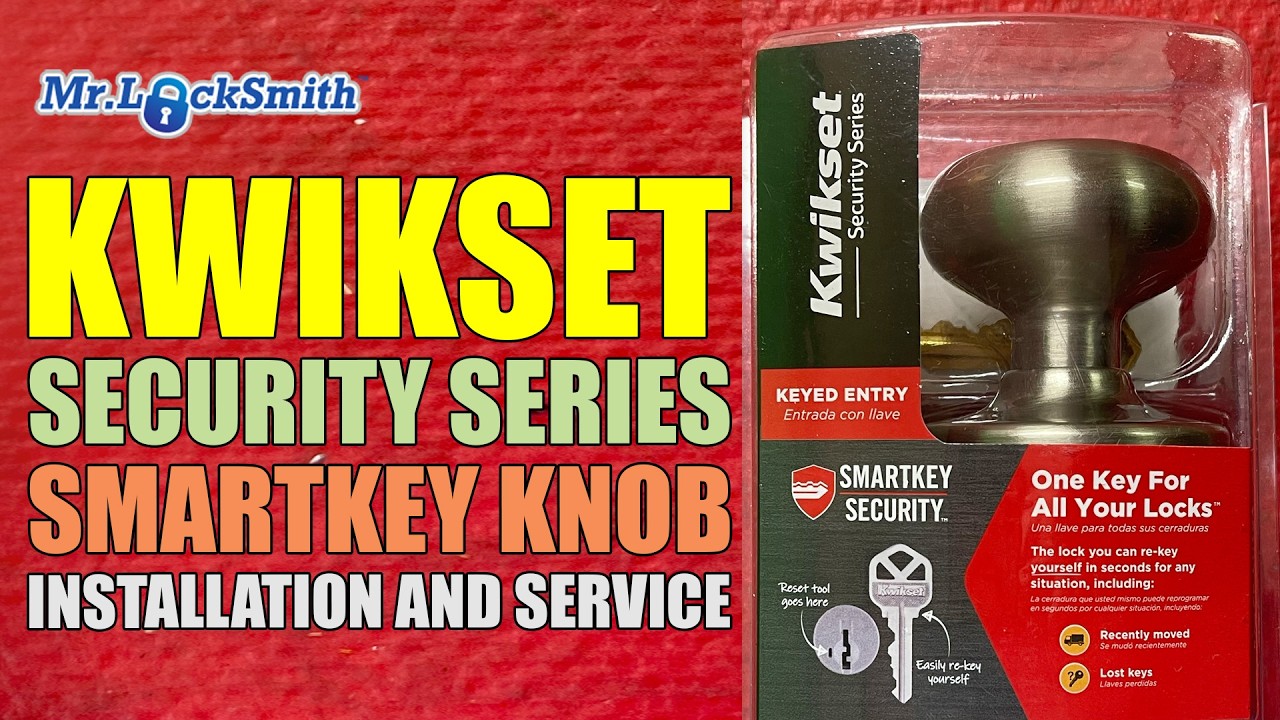 Комплексная установка и обслуживание ручек Kwikset SmartKey от компании Mr Locksmith.