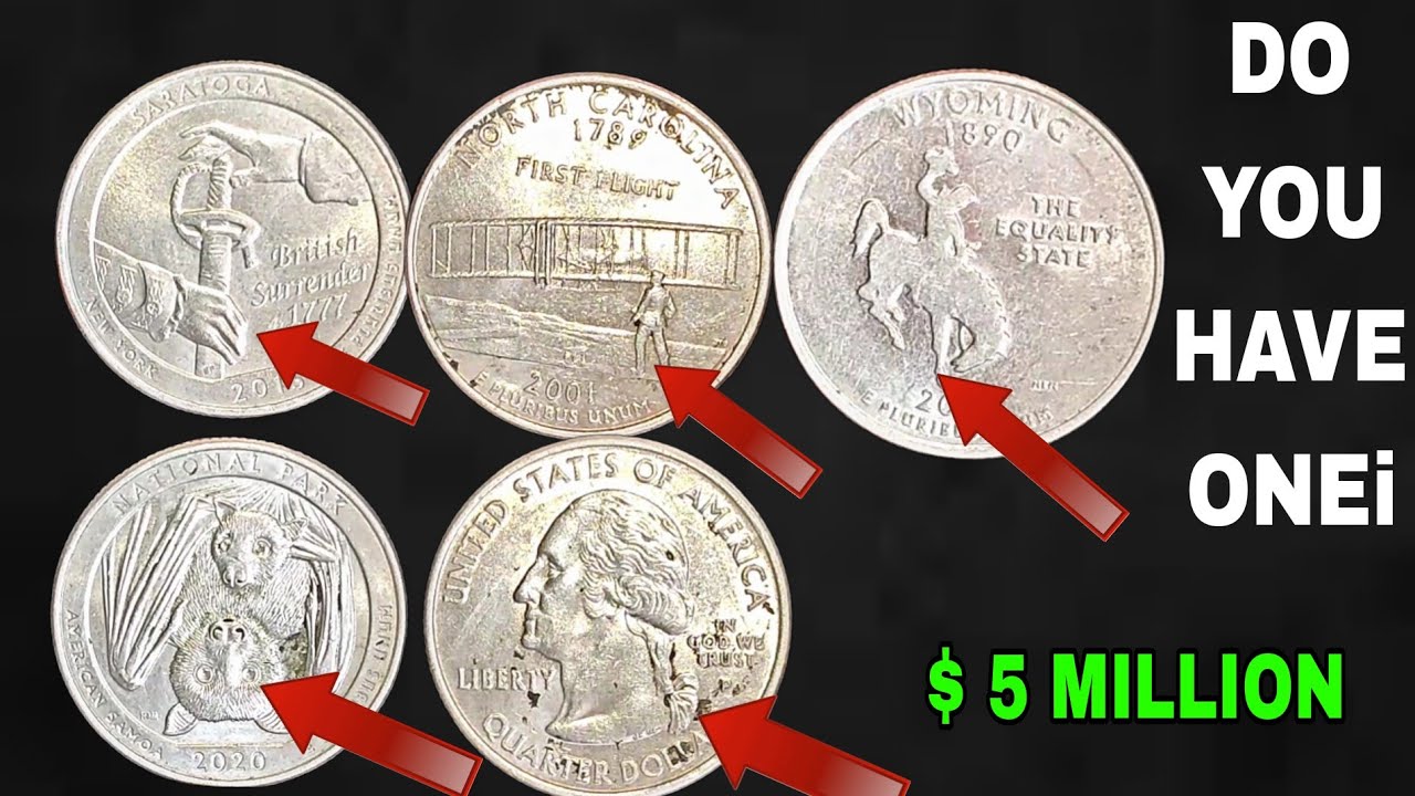 Commemorative Top 5 Ultra Rare USA Quarters Worth Over $120,000 Hidden Treasure in Your Pocket