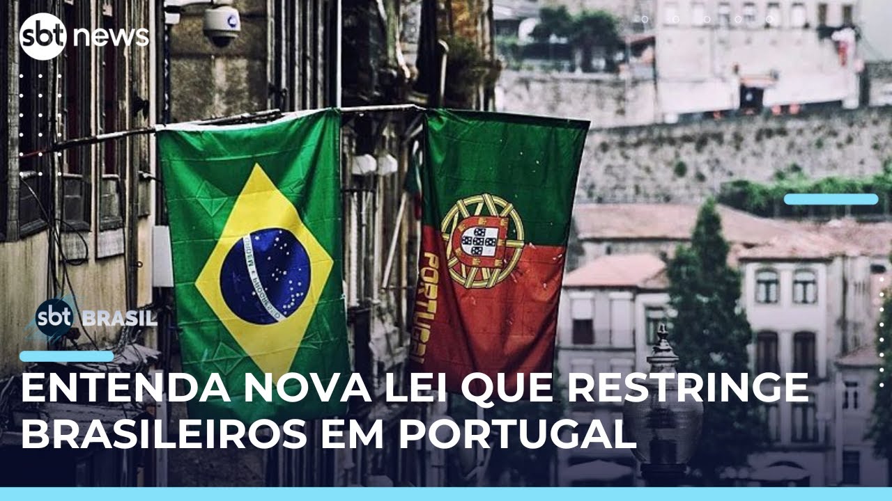 Nova lei dificulta perman&ecirc;ncia de brasileiros em Portugal; entenda o que muda | #SBTBrasil