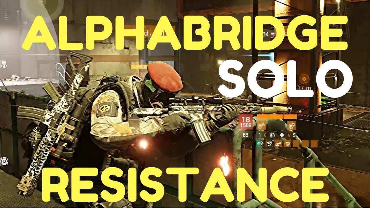 The Division 1.8 - AlphaBridge SOLO Powerhouse Resistance Farm - 6 Caches