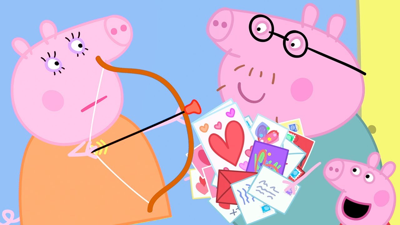 Peppa Pig Official Channel | Making Valentine's Day Cards for Daddy Pig