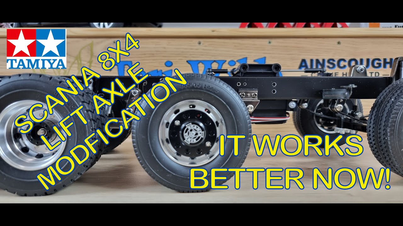 Tamiya Scania 770S 8x4 Heavy Hauler - Part 3.5 - Lift Axle Mod (4k)