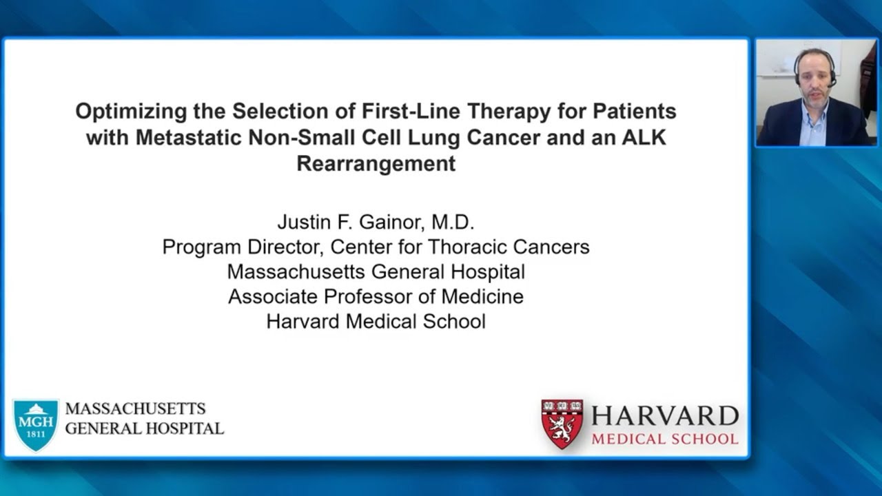 First-Line Therapy for Metastatic Non-Small Cell Lung Cancer and an ALK Rearrangement: Video Lecture