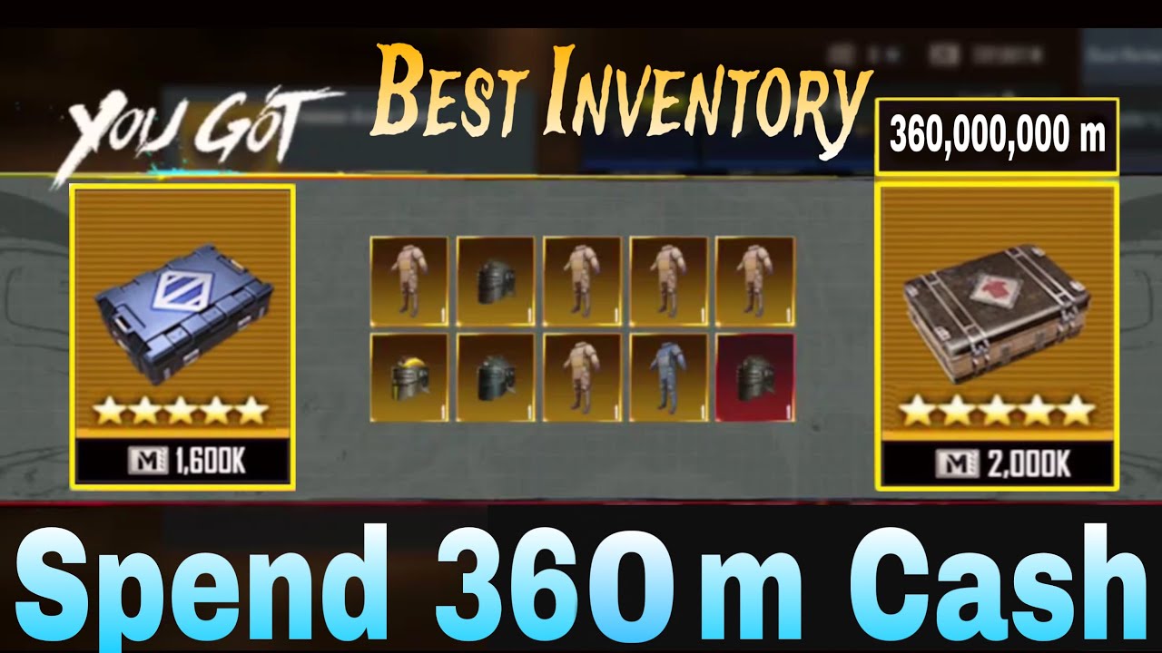 360 m CRATE OPENING / THE BEST INVENTORY IN HISTORY / PUBG MOBILE METRO ROYALE