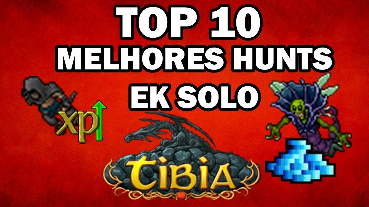 TOP 10 MELHORES HUNTS SOLO DO TIBIA
