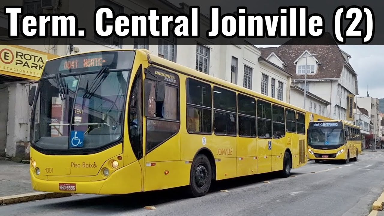 Term. Central (2) Joinville - Santa Catarina - movimentação de ônibus urbanos #ônibus #bus