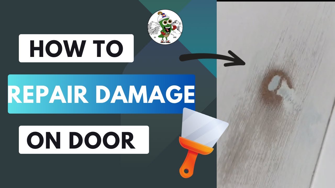 How To Repair Damage On Closet Door. #doorrepair #howtodiy #handyman #homemaintenance #tutorial