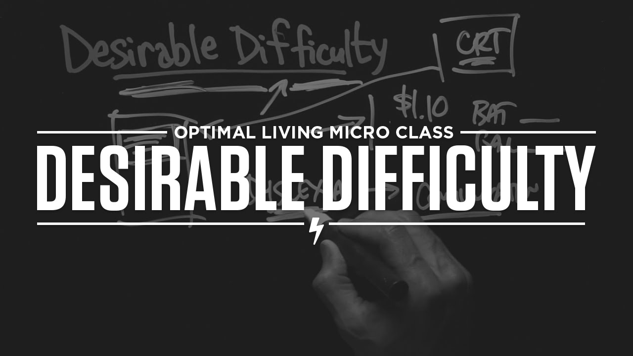 Micro Class: Desirable Difficulty