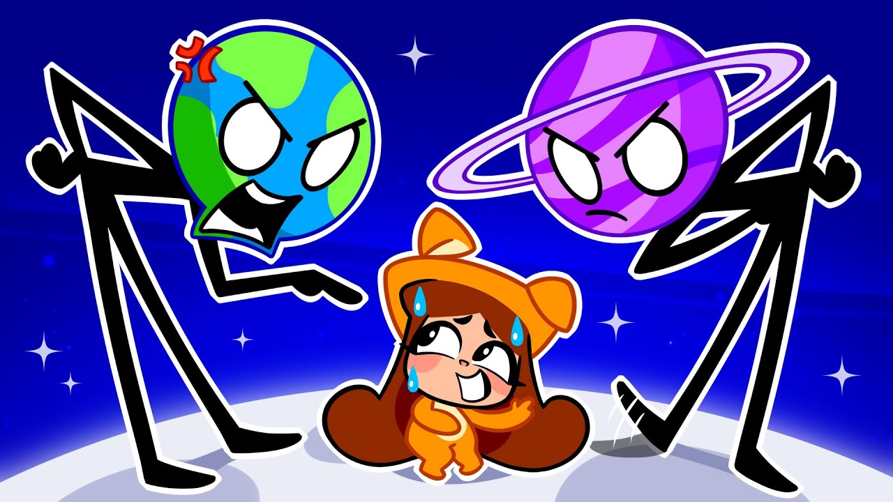 🚀🌏🪐 Planetas Famintos 🌟 Tamanhos dos Planetas 🌟 Planetas do Sistema Solar 🚀🌏 Histórias para crianças