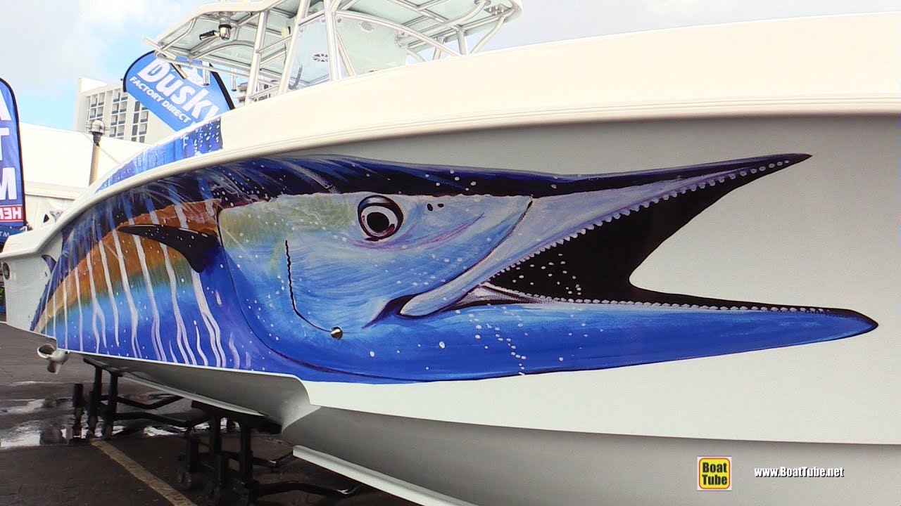 2021 Dusky 33 XF Center Console Boat Walkaround Tour - 2020 Fort Lauderdale Boat Show