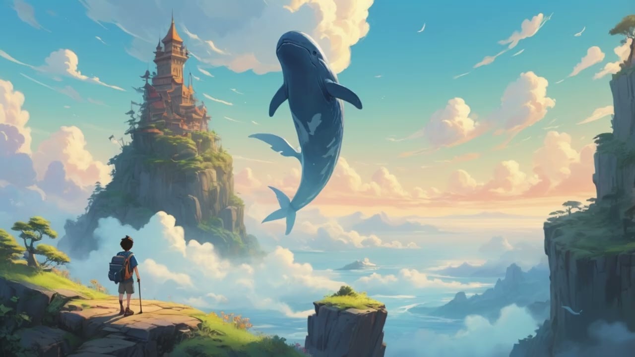Floating Dreams ☁️🐋 | Peaceful Fantasy Lofi for Studying & Relaxing