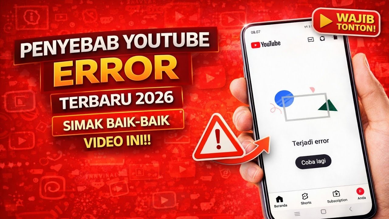 Penyebab YouTube Error Hari Ini? Terbaru 2026
