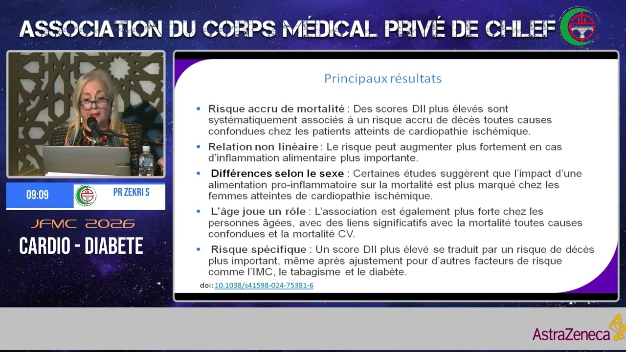 Pr ZEKRI SAMIA : La diététique anti-inflammatoire