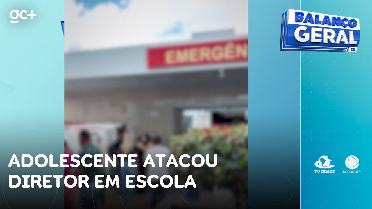 Adolescente que atacou diretor em escola teria problemas psiquiátricos, diz tia | Balanço Geral CE