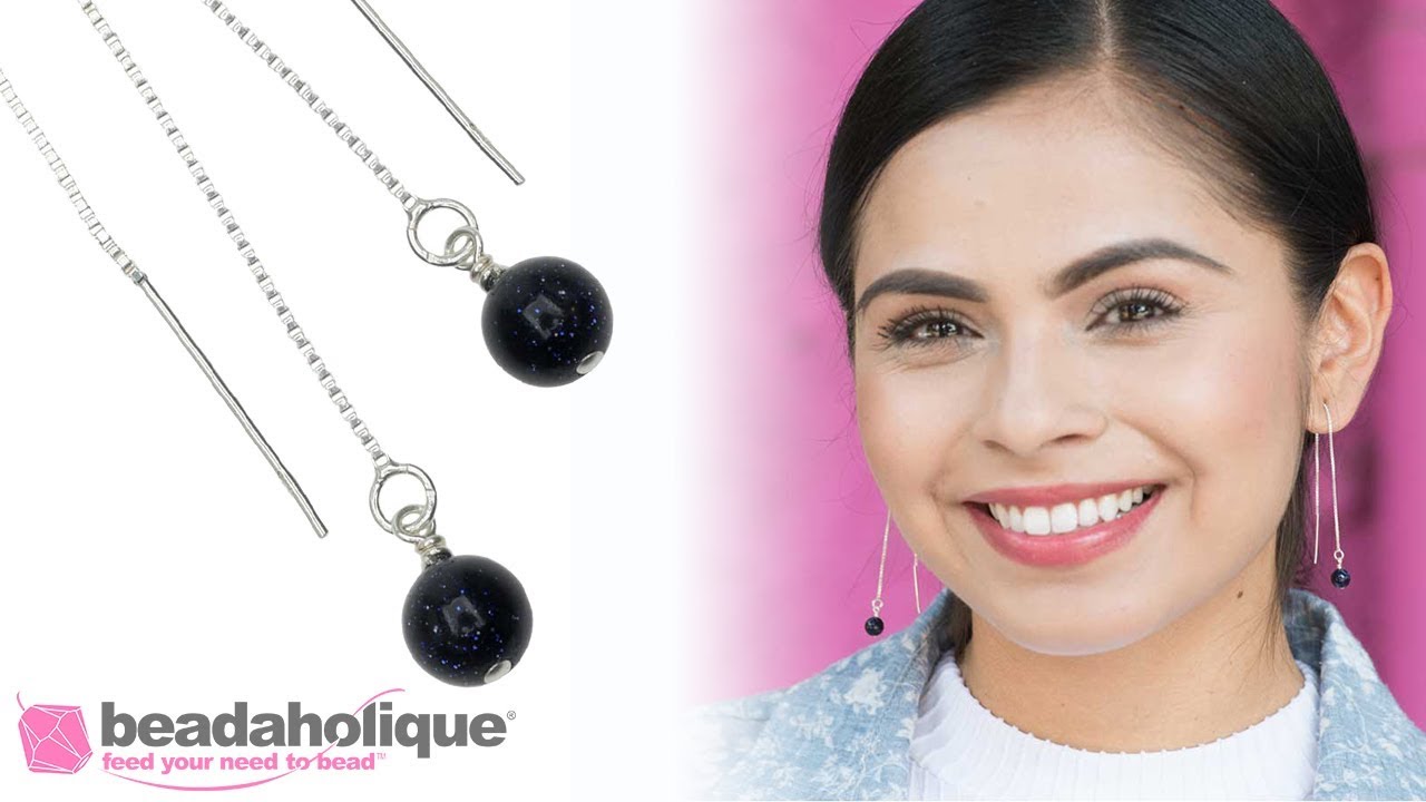 Quick & Easy DIY Jewelry: Ear Threader Earrings with Gemstone Beads