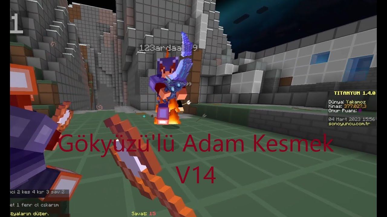 Gökyüzü Kesmek - V14 (Çok İyisin Lan) Sonoyuncu Titanyum Açık Alan PVP