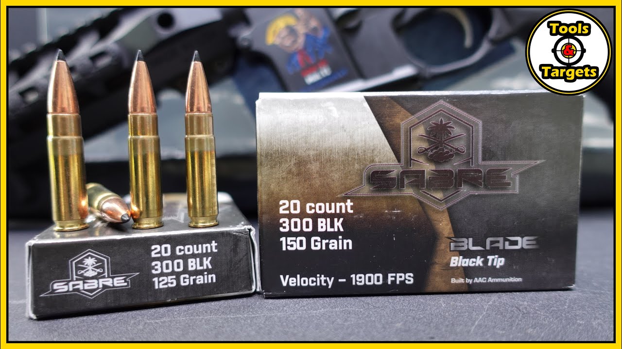 Is SHORT Stuff Enough?...Sabre Blade Black Tip 300 Blackout 125 vs 150 Self-Defense AMMO Test!