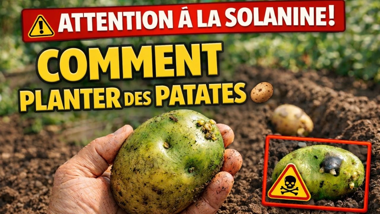 Pommes de terre au potager : 3 conseils indispensables et l’erreur qui rend vos patates toxiques !