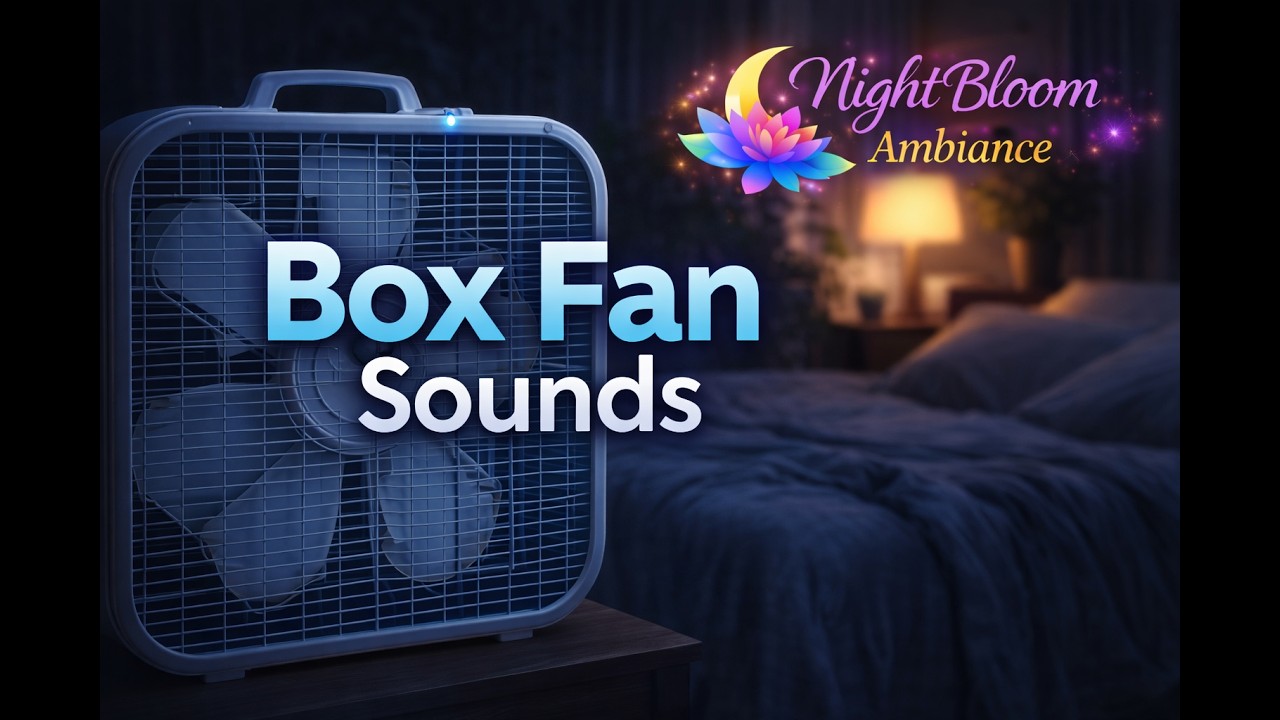 No Ads- Black Screen – Box Fan Sounds for Deep Sleep & Relaxation