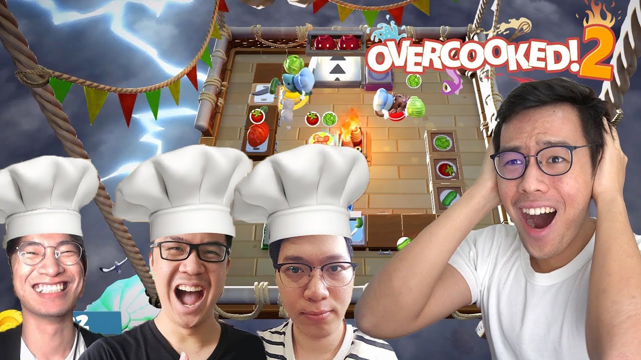 HAH! MASAK DI LUAR ANGKASA!?! - OverCooked 2 Indonesia #2