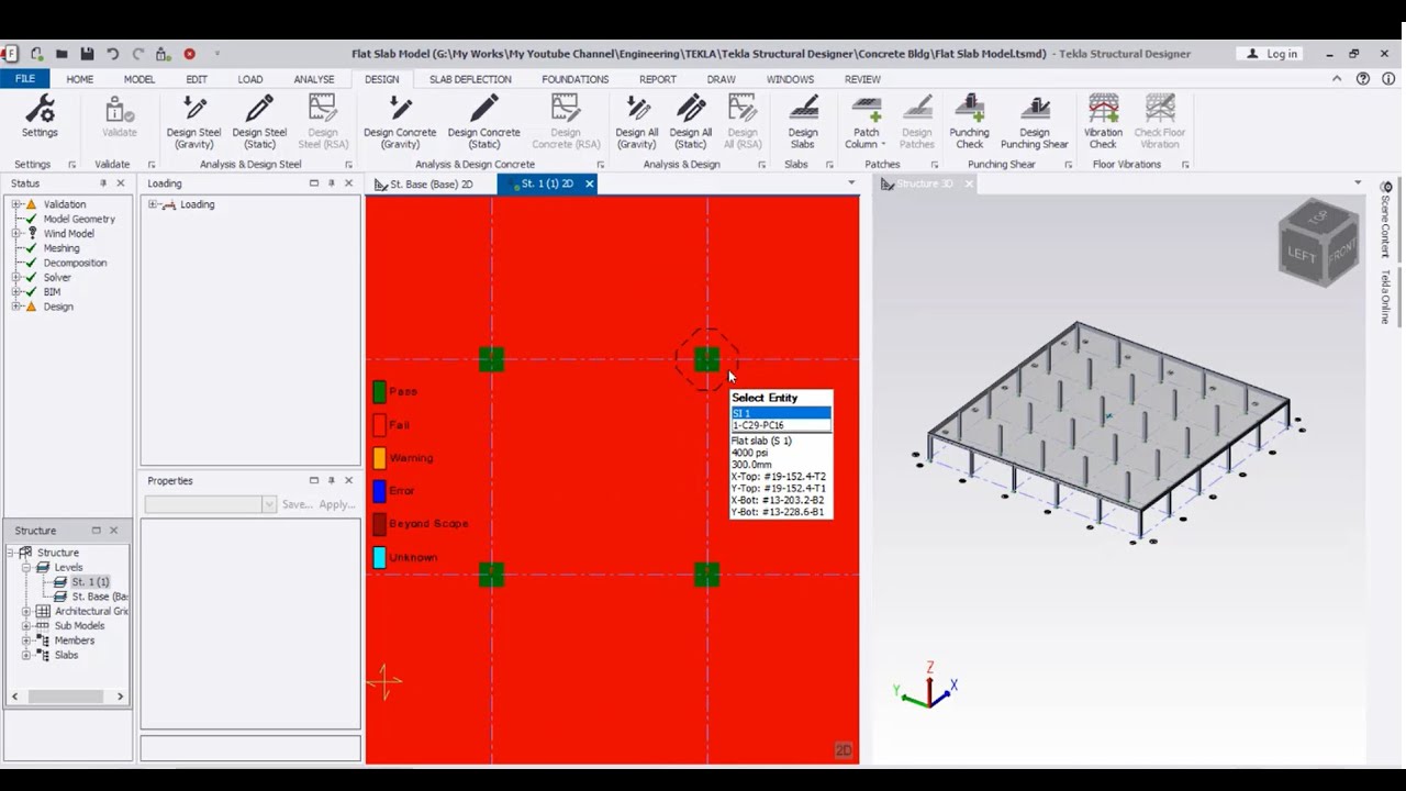 How to Design Raft foundation using Tekla Structural Designer