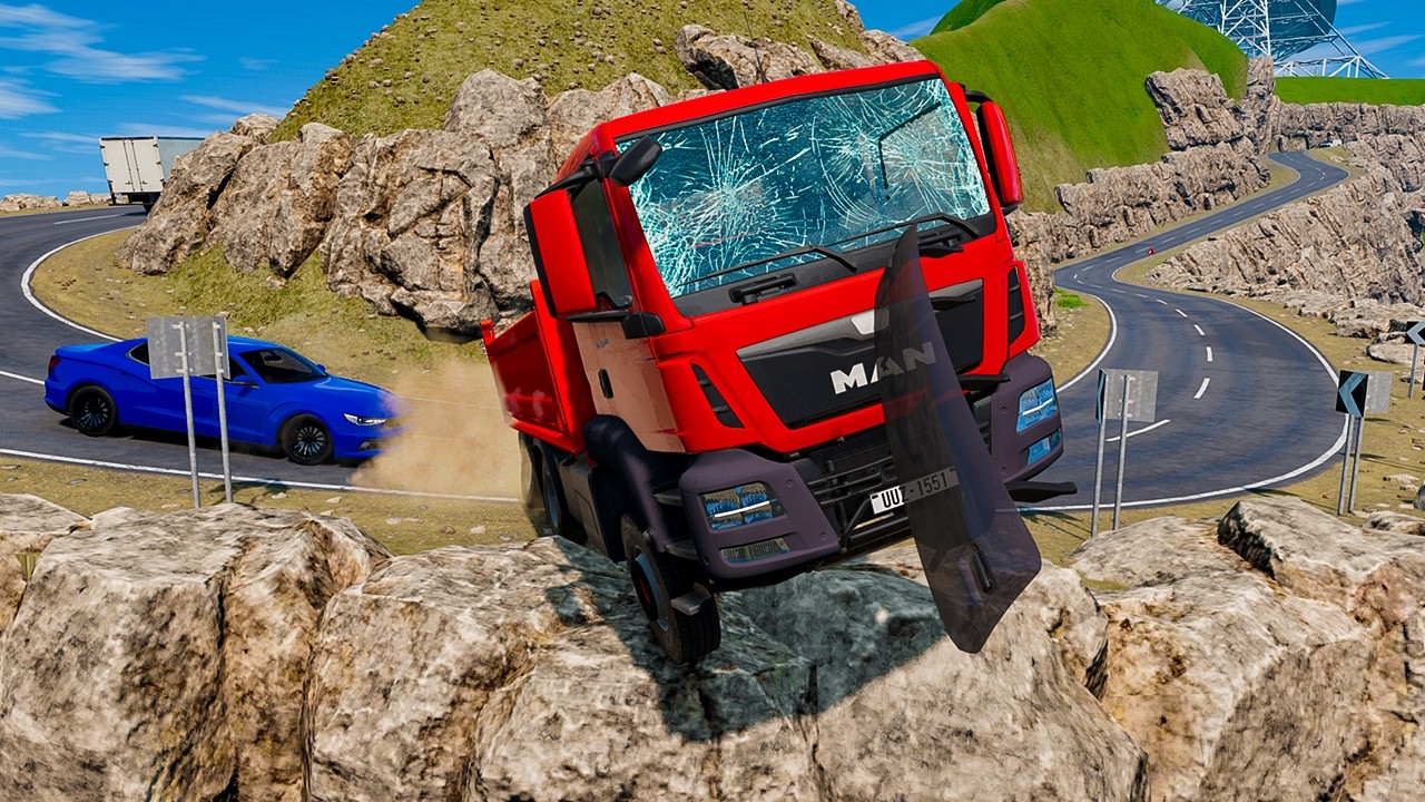 Realistic High-Speed Car Crashes in BeamNG.drive #002  Ultra Detailed Crash Compilation
