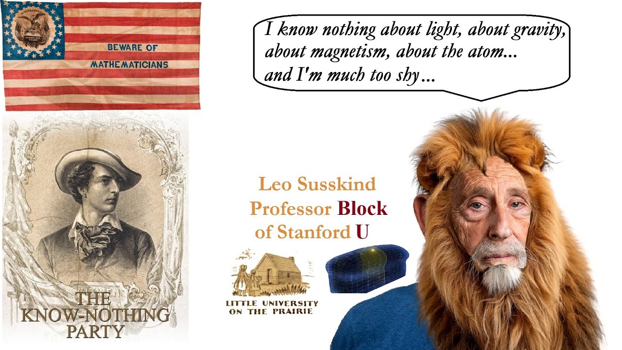 Susskind the Know-Nothing
