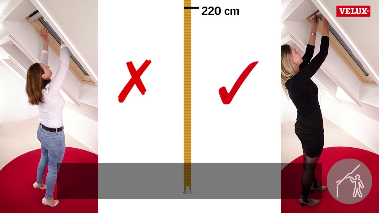 Горно или долно управление? VELUX покривни прозорци - гаранция за качество!