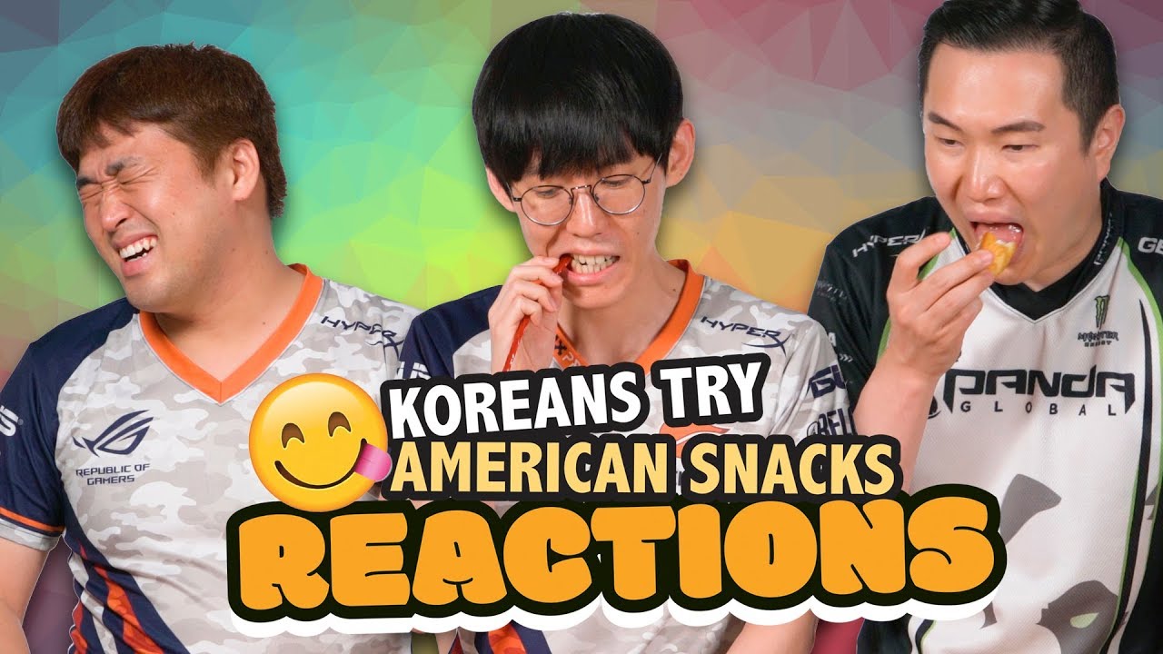Koreans Try Snacks Available in America - Reactions of Fighting Game Pros &ndash; HyperX Moments